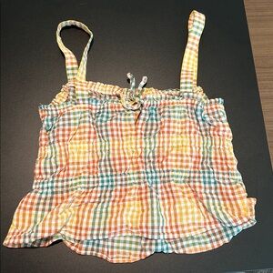 Plaid crop top